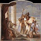 Giovanni Battista Tiepolo Aeneas Introducing Cupid Dressed as Ascanius to Dido painting